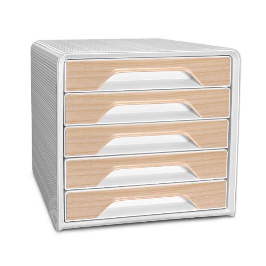 Blankettbox CEP Smoove 5-lådor vit/beech