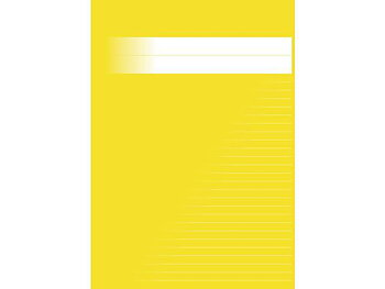 Skrivhäfte A4 linj. 8,5mm gul 120/fp