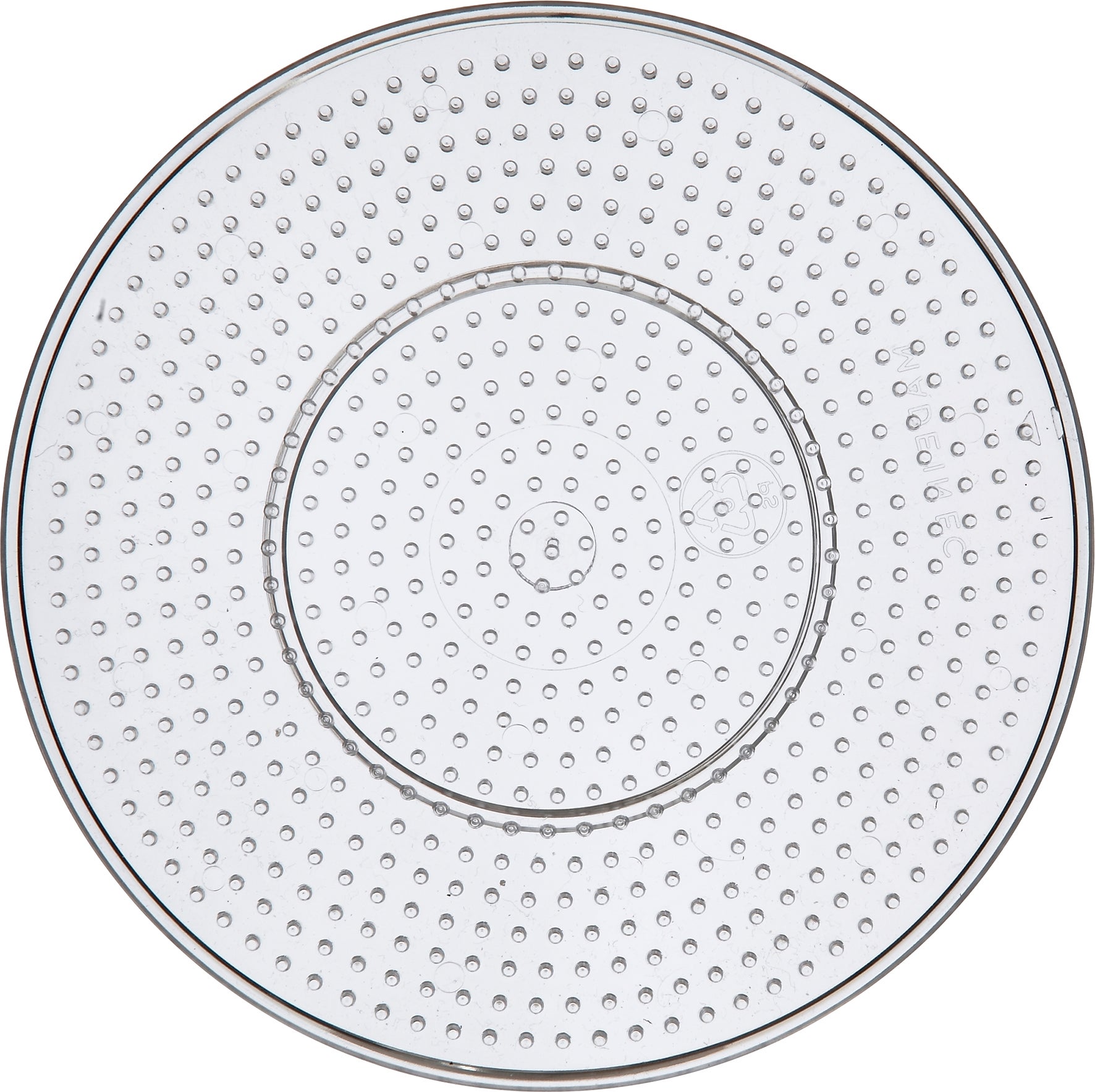 Pärlplatta rund 15cm transp