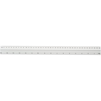 Linjal aluminium 40cm