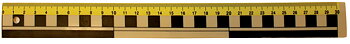 Linjal plast 30cm mm/cm/dm
