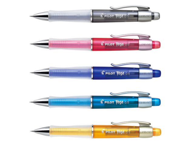Stiftpenna PILOT Vega 0,5mm sort.f&auml;rger