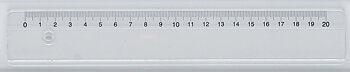 Linjal Office Depot plast 20cm