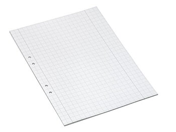 Lösblad A4 rutat 10x10mm hålat 500/fp