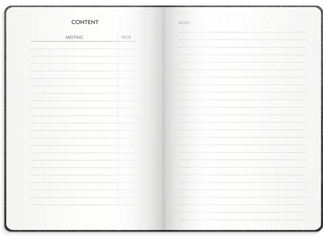 Kalender Meeting journal