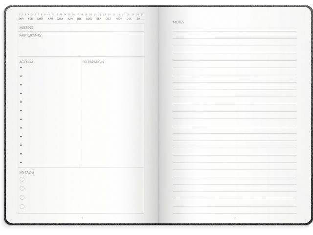 Kalender Meeting journal