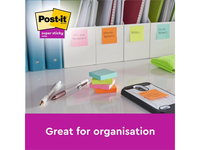 Notes POST-IT SS rec 102x152mm gul 4/fp
