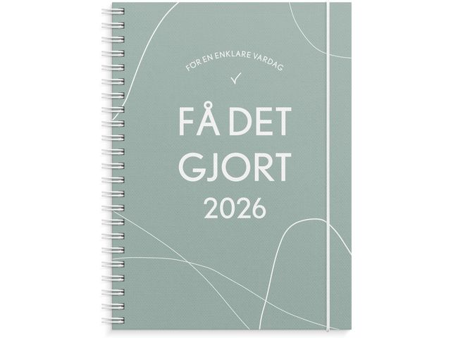 Kalender Få det gjort 2026 grön