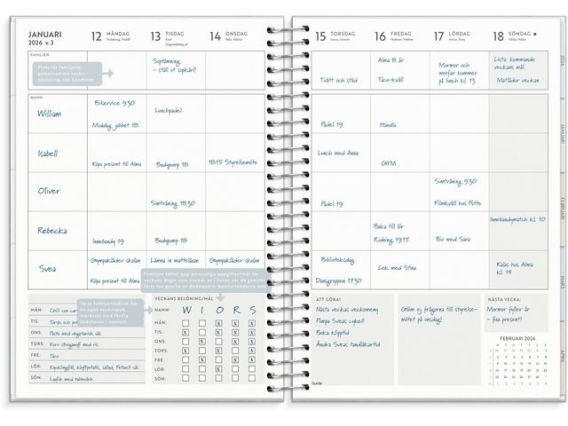 Life Organizer Family Planner 2026