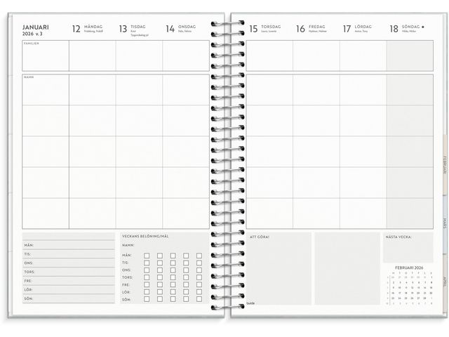 Life Organizer Family Planner 2026