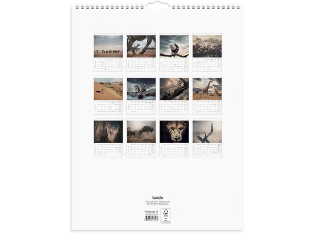 Väggkalender Savannen 2026