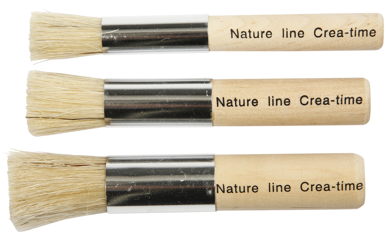 Stencilpenslar 3 storlekar