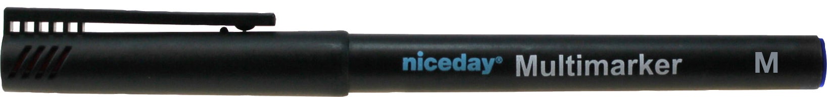 Märkpenna Niceday medium permanent blå