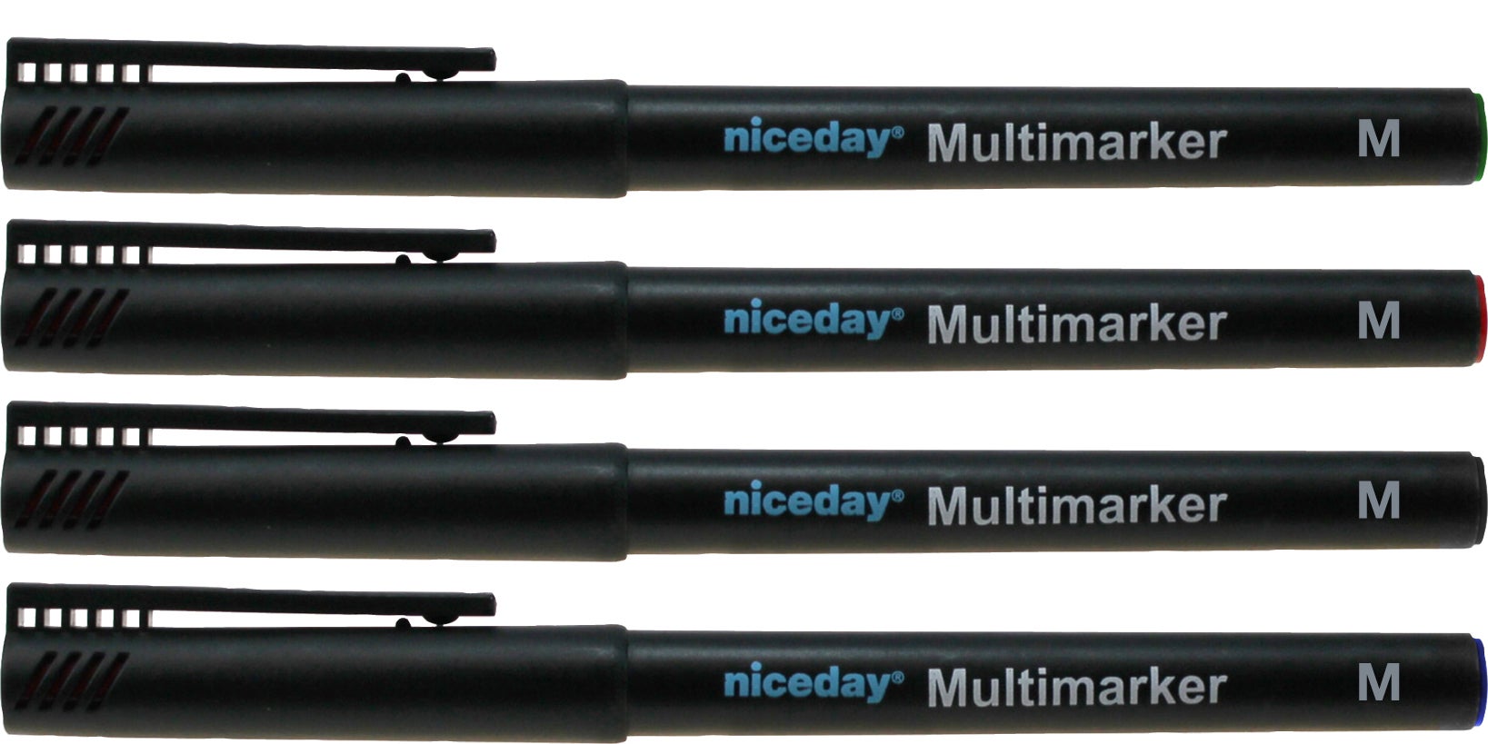 Märkpenna Niceday medium permanent 4-set