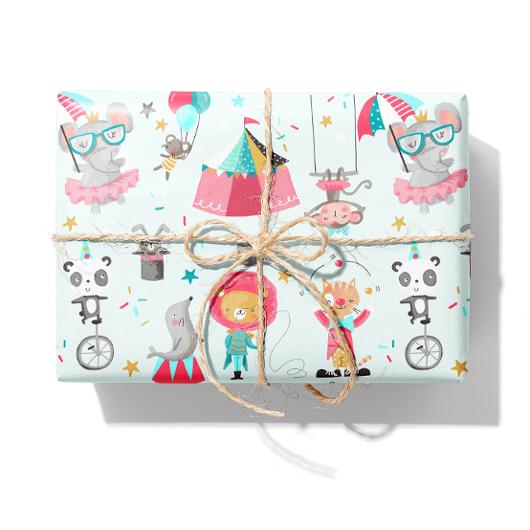 Presentpapper Cirkus 38cmx165m