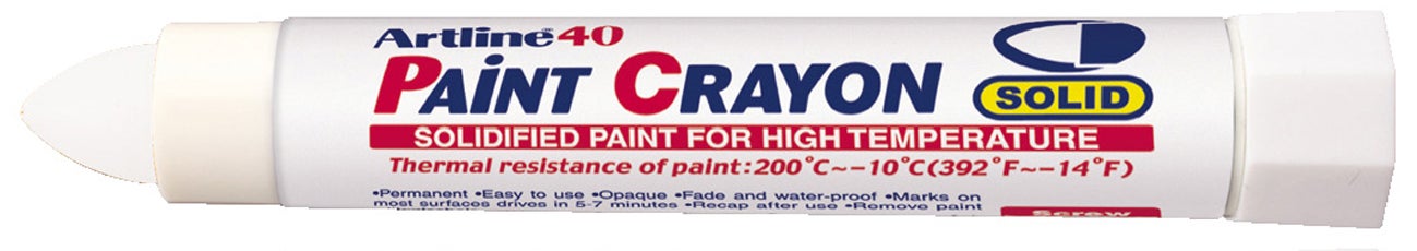 Märkpenna Artline 40 Crayon vit