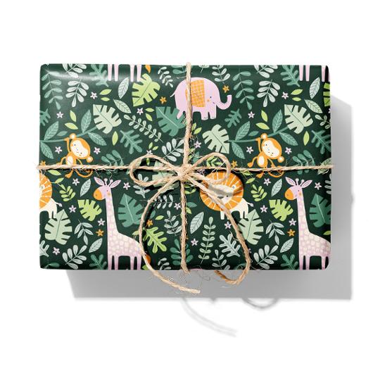 Presentpapper Rainforest 57cmx154m