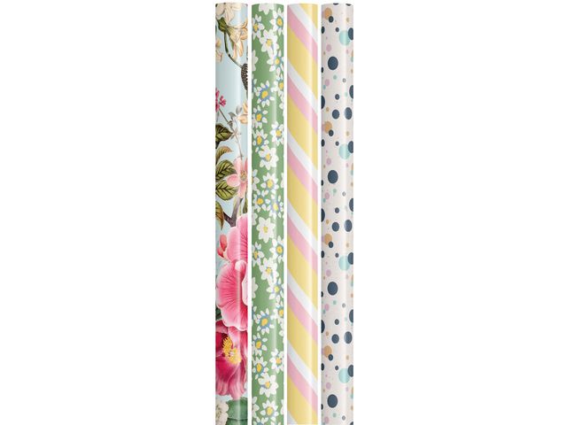 Presentpapper 70cmx4m mix