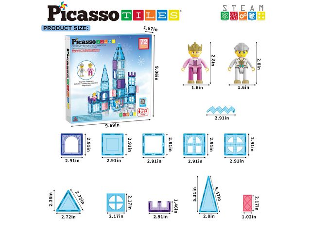 Picasso magnetset Vinter 72 delar