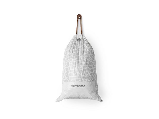 Insatspåse L BRABANTIA 40-45L vit 10/rl