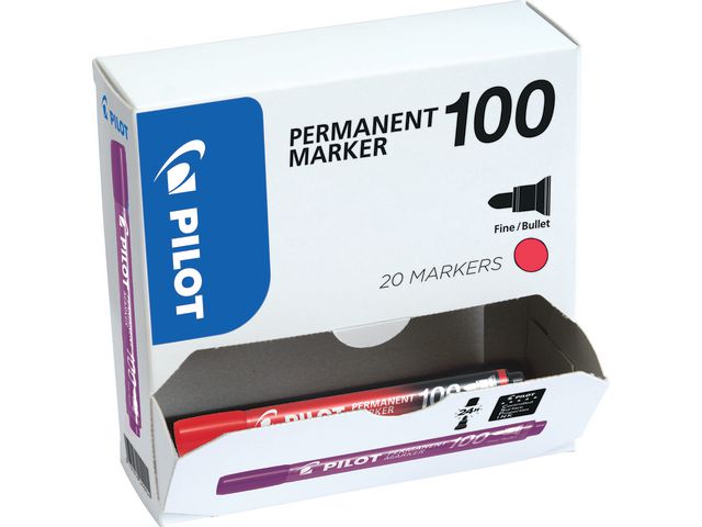 Märkpenna Pilot 100 röd