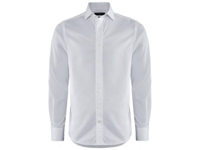 Skjorta BERKELEY Plainton tail vit S