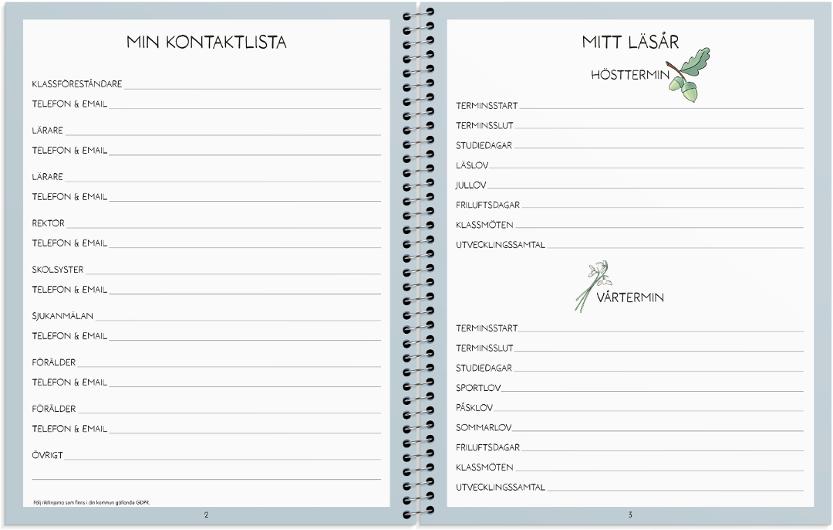 Kalender Min Elevdagbok