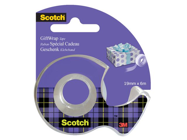 Presenttejp SCOTCH inkl. hållar 19mmx15m
