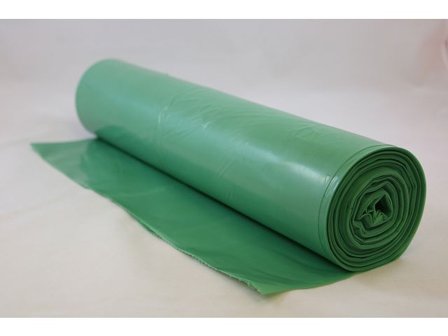 Plastsäck Bio 160L 42my grön 25/rl
