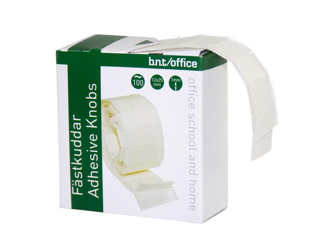 F&auml;stkuddar dubbelh&auml;ftande 25x12mm 100/fp