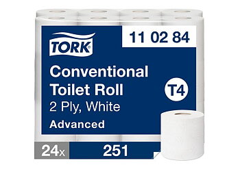 Toalettpapper TORK Adv T4 2-lag 24/fp