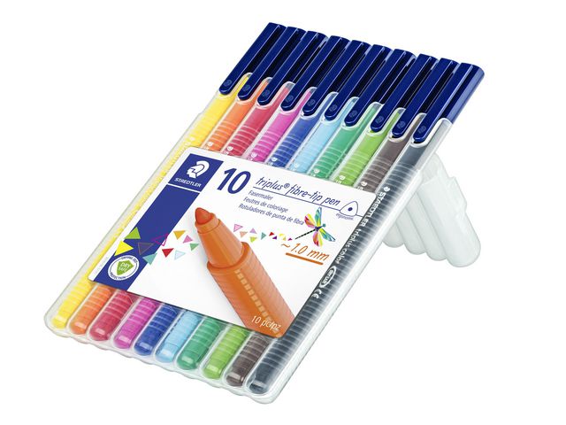 Fiberpenna Triplus Staedtler 1,0 10 st/fp