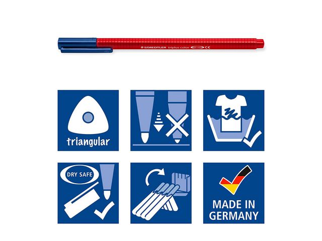 Fiberpenna Triplus Staedtler 1,0 10 st/fp