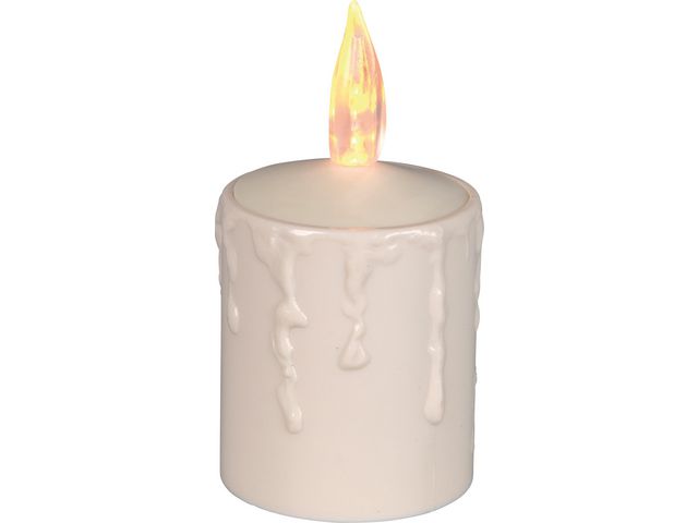 Blockljus STAR T Paula LED 11,5cm beige