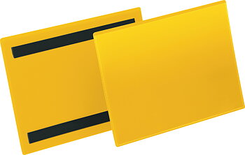 Plastficka A5L magnet gul 50/f