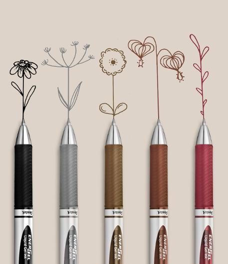 Gelpenna PENTEL EnerGel BL77 0,7 vinröd
