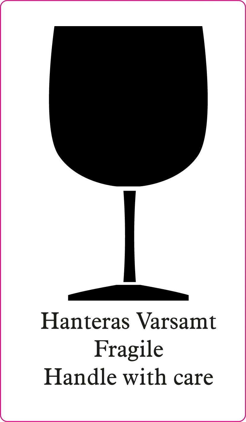 Symboletiketter Hanteras Varsamt 1000/rl