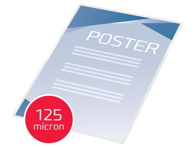 Laminat GBC S-H A3 125mic klar 100/fp