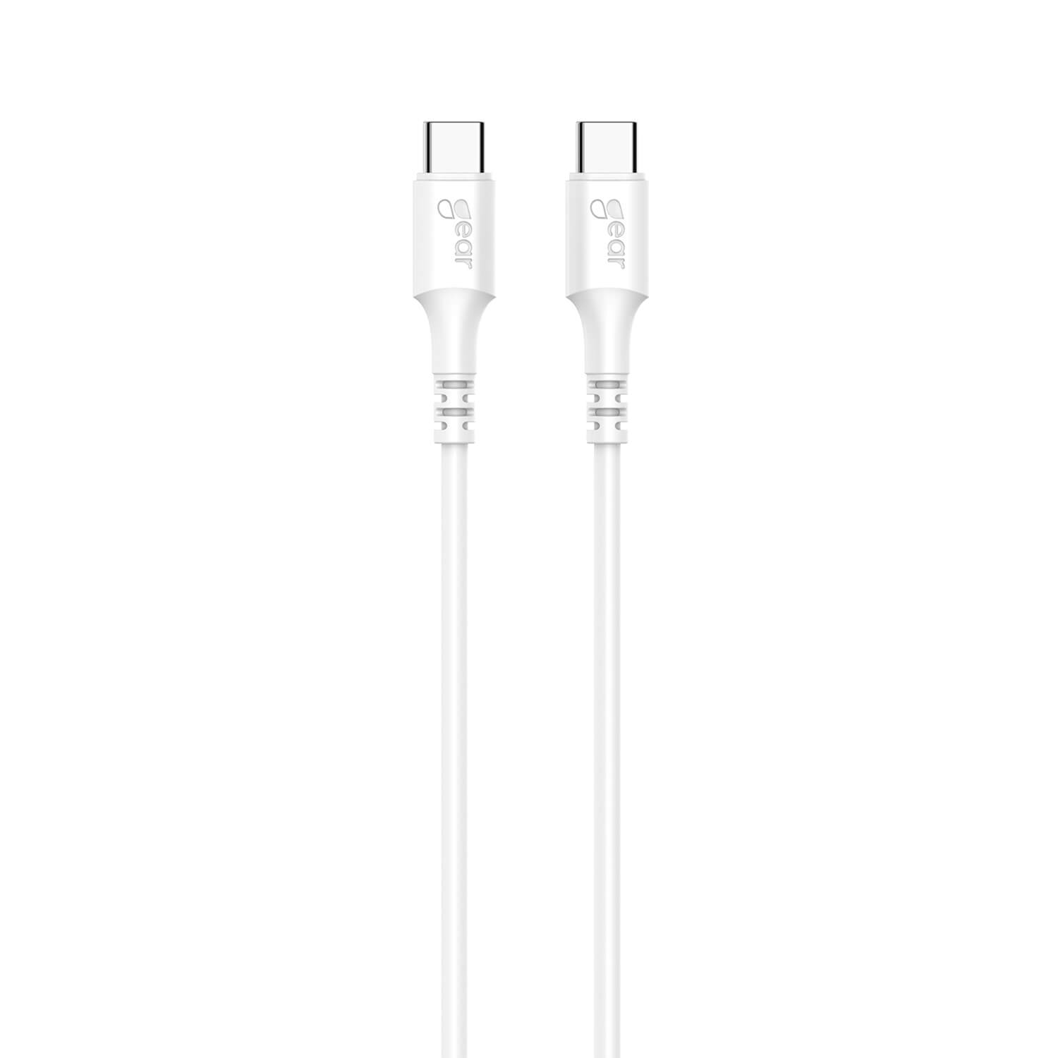 Laddkabel USB-C till USB-C 2.0 1 m vit