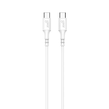Laddkabel USB-C till USB-C 2.0 1 m vit