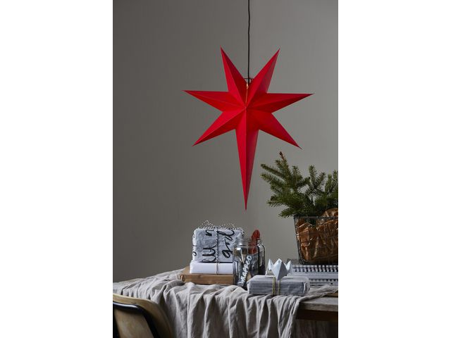 Pappersstjärna Rozen 65cm röd