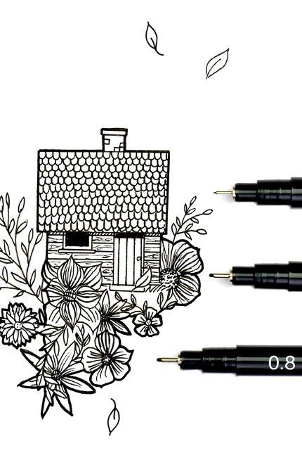 Fineliner PENTEL Pointliner 0,3mm svart