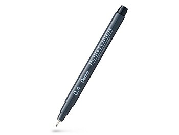 Fineliner PENTEL Pointliner 0,4mm svart
