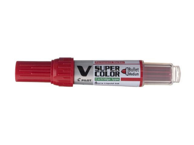 Märkpenna PILOT V Super Color rund röd