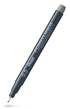 Fineliner PENTEL Pointliner 0,5mm grå