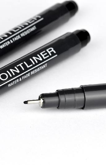 Fineliner PENTEL Pointliner 0,8mm svart