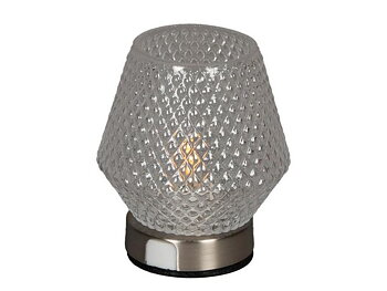 Ljuslykta KONSTSMIDE LED 10x11cm glas