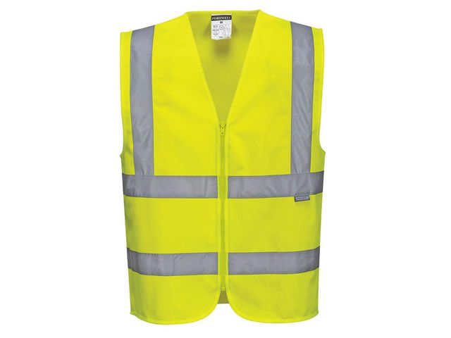 Varselväst PW C375 gul kl 2 2XL