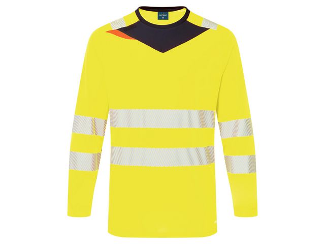 T-shirt varsel LÄ PW DX416 kl2 gul 6XL