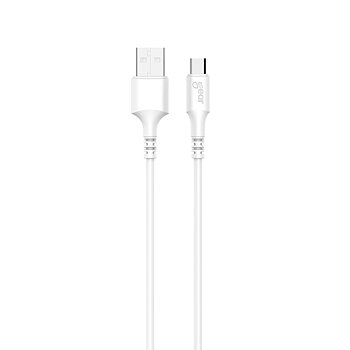 Laddkabel MicroUSB till USB-A 1 m vit